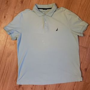 Nautica Men's Polo Shirt - XL - Pale Blue